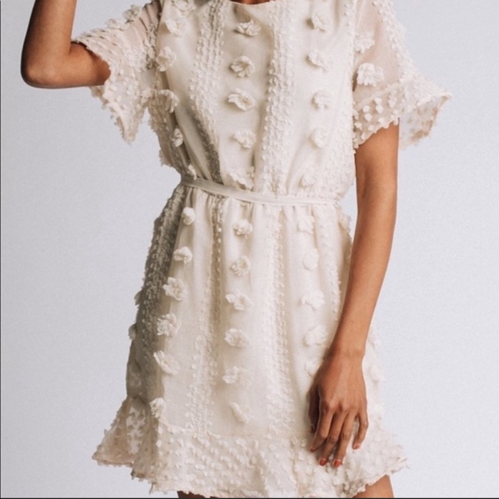 NWOT Clad & Cloth Pom Pom Dress